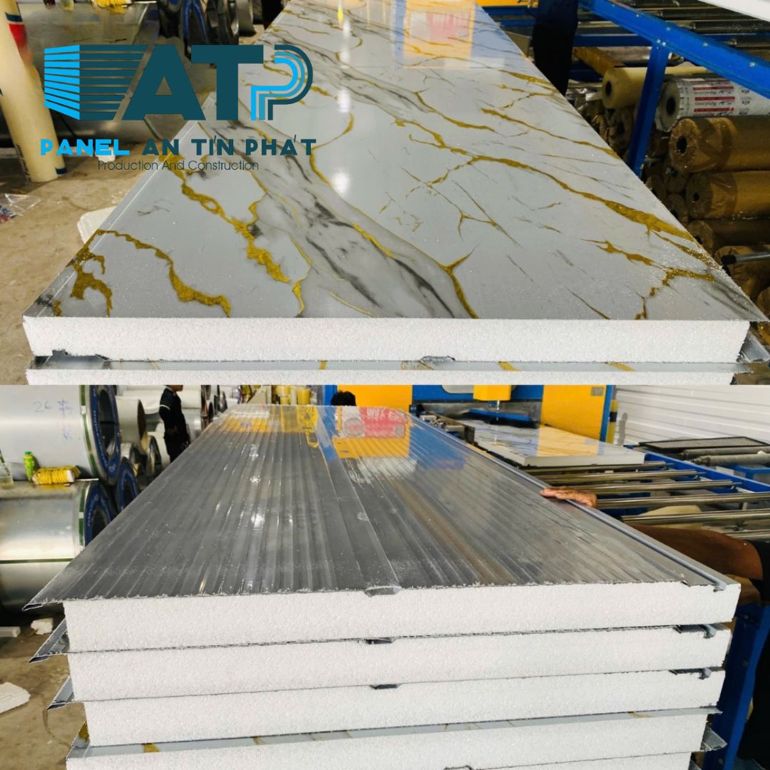 Tấm Panel EPS Vách Ngoài Vân Đá