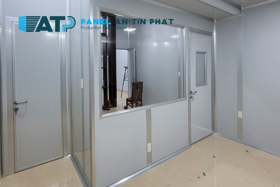 Tấm Panel Rockwool Cho Văn Phòng Lắp Ghép Công Trường
