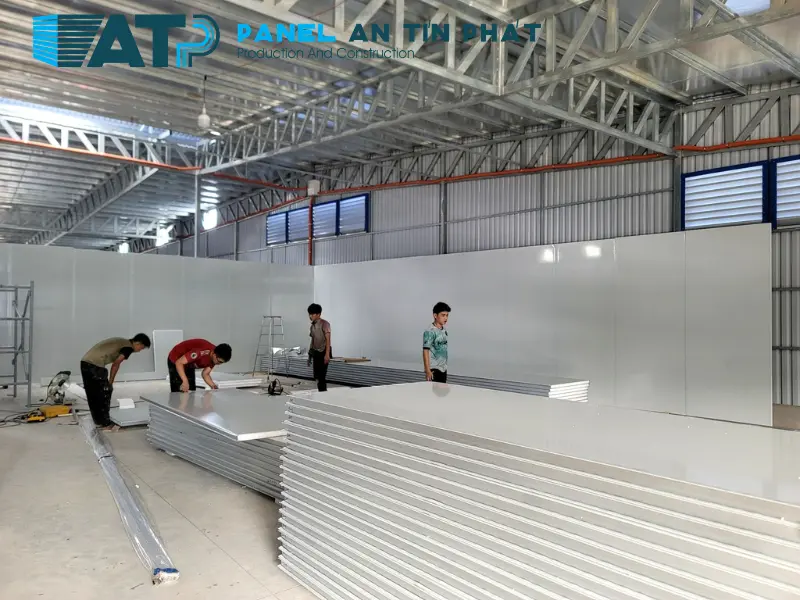 tấm panel EPS làm phòng sạch mỹ phẩm tấm panel EPS làm phòng sạch mỹ phẩm