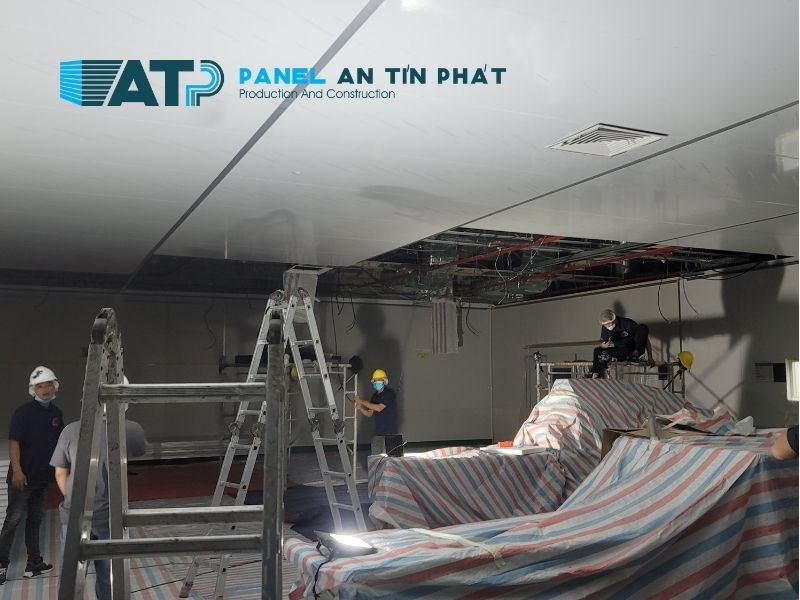 cách thay tấm trần panel cũ an toàn
