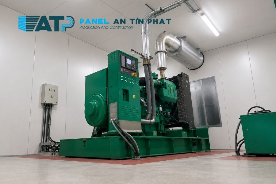 Tấm Panel Rockwool Cho Phòng Máy Phát Điện Và Máy Nén Khí