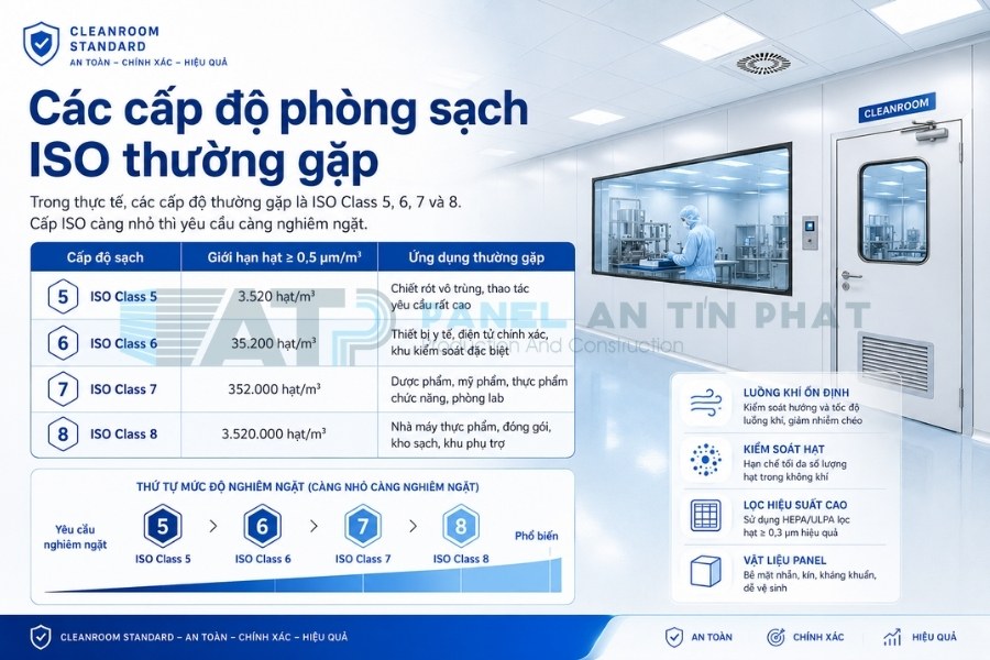 Các phòng sạch cấp độ ISO Class 5 6 7 8 Các phòng sạch cấp độ ISO Class 5 6 7 8