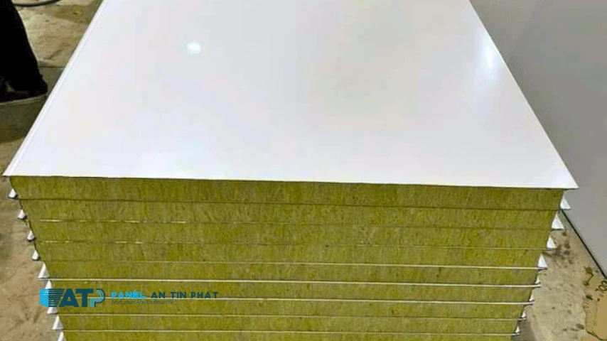 Cấu tạo 3 lớp của tấm panel bông khoáng rockwool chống cháy lan