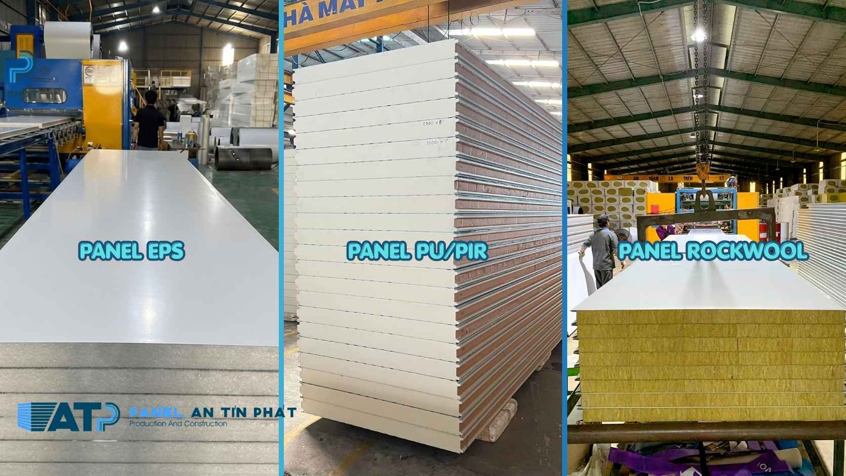So sánh panel EPS PU PIR Rockwool cách nhiệt