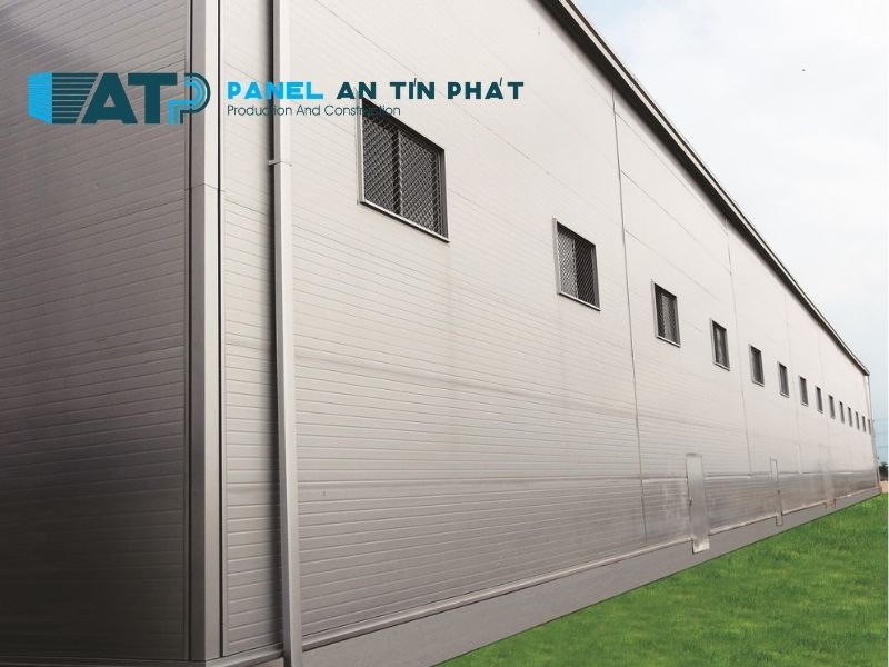 Nhà xưởng sử dụng tấm panel cách nhiệt tại Ninh Thuận