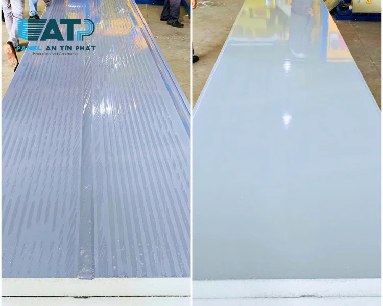 Thi công tấm panel EPS vách ngoài bao che cho nhà xưởng công nghiệp