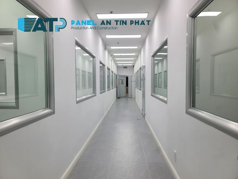 Vách panel chống cháy trong công trình phòng kỹ thuật