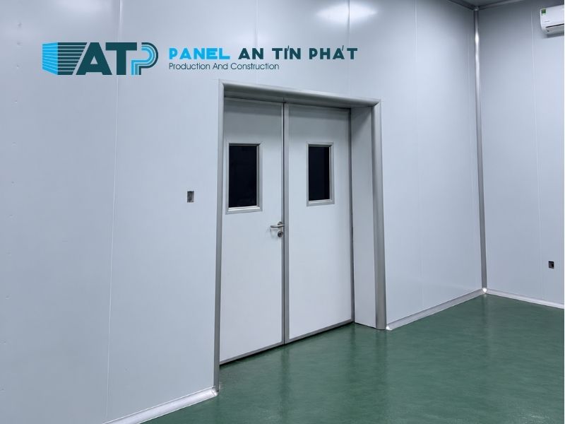 chi tiết hoàn thiện phòng sạch Liên Thành