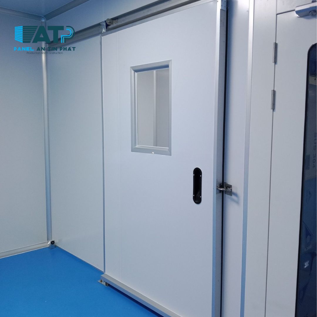 Cửa Lùa Panel 1 Cánh Phòng Sạch