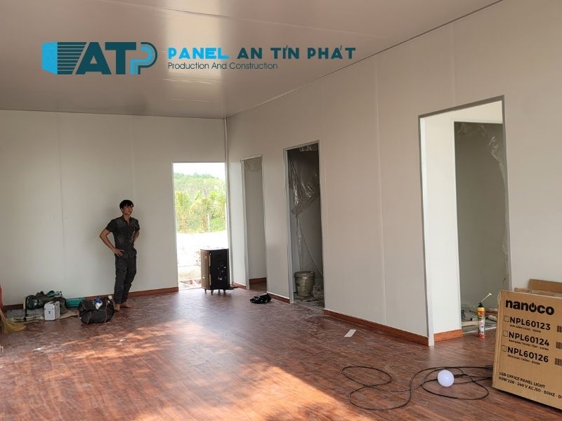 Ứng dụng panel cách nhiệt làm nhà lắp ghép tại Phước Hữu
