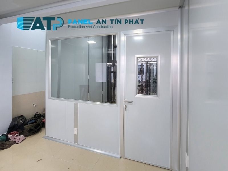 Panel Rockwool làm văn phòng lắp ghép hoàn thiện