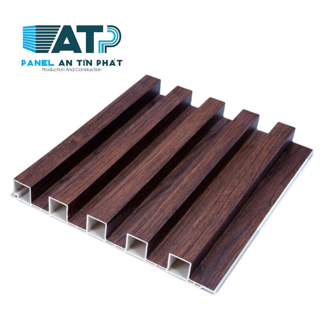 Tấm Ốp Tường PVC Vân Gỗ 5 Sóng Nhỏ