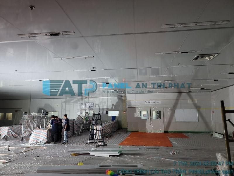 Panel An Tín Phát thay tấm trần panel cũ