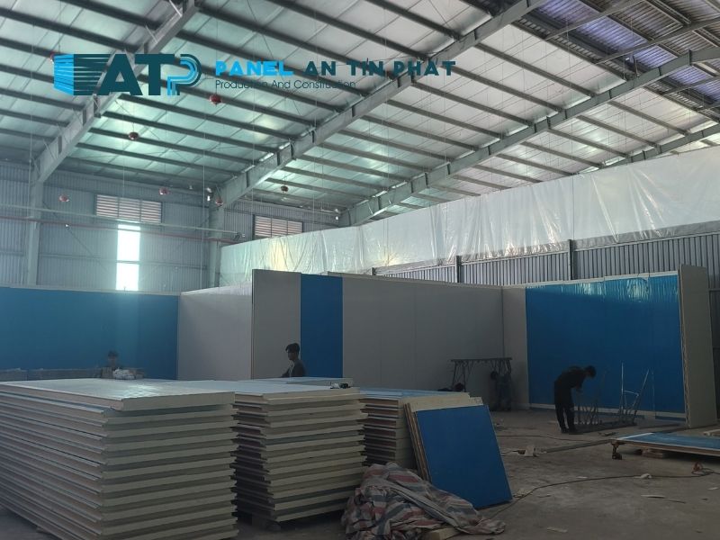 Panel PU tại công trình làm kho mát