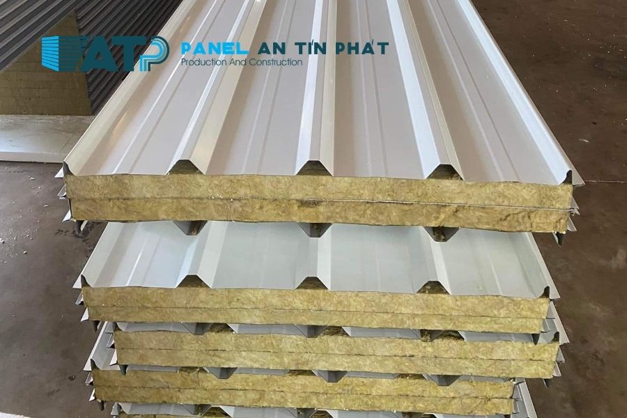 Tấm Panel Rockwool Lợp Mái Chống Nóng, Chống Ồn