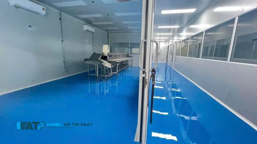 Thi công phòng sạch tiêu chuẩn GMP bằng tấm panel eps 50mm 