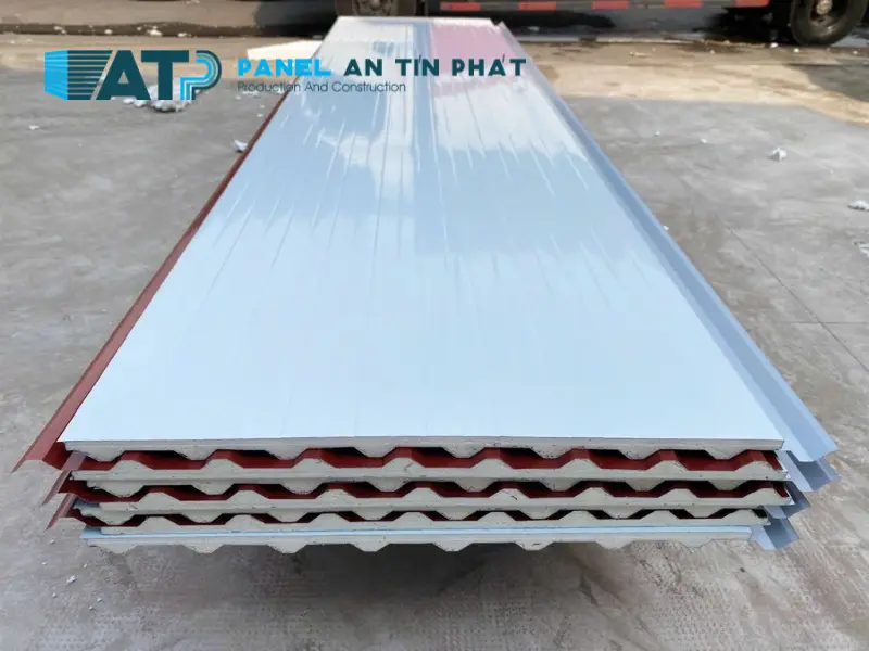 Tôn PU 3 lớp 2 mặt tôn