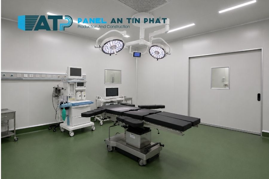 Tấm Panel Rockwool Cho Phòng Mổ Bệnh Viện Vô Trùng