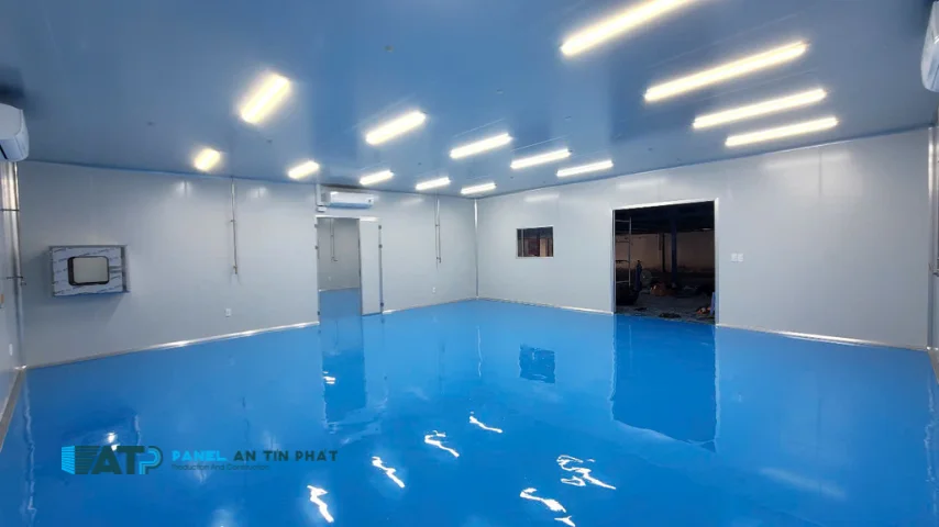Thi công phòng sạch tiêu chuẩn bằng tấm panel eps 50mm