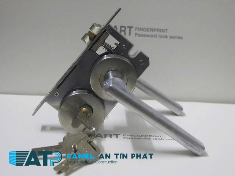 khóa cửa panel dày 75mm